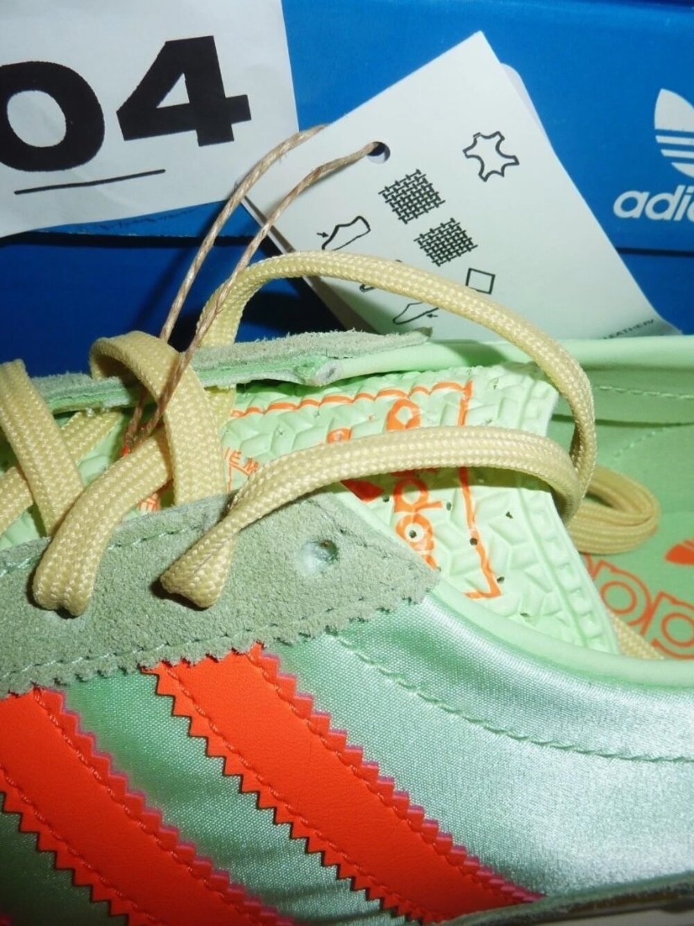 NIB Adidas SL 72 OG Lace Up Mint Green Sneakers Women's Size 10 - Picture 8 of 9